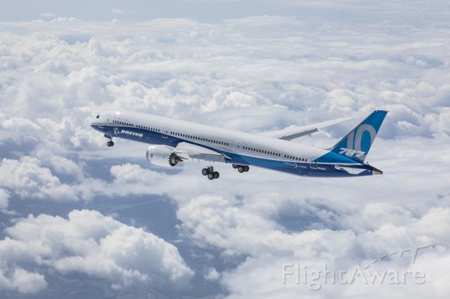 N528ZC — - Boeing 787-10 first flight.  Photo courtesy Boeing Commercial Airplanes.