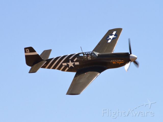 North American P-51 Mustang (NX4235Y) - Flyby of a rare P-51A powered by an Allison engine.br /California Capital Airshow - 09/22/2018