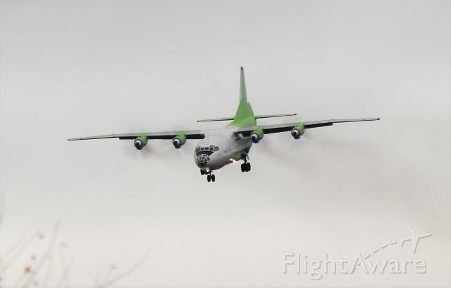 Antonov An-12 (UR-KDM) - cavok air an-12bk ur-kdm landing at shannon from malta 17/11/20.