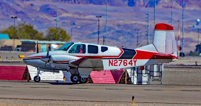 Beechcraft Travel Air (N2764Y) - N2764Y 1958 BEECH 95 s/n TD-128 - North Las Vegas Airport (IATA: VGT, ICAO: KVGT, FAA LID: VGT) March 12, 2018br /Photo: Tomás Del Coro