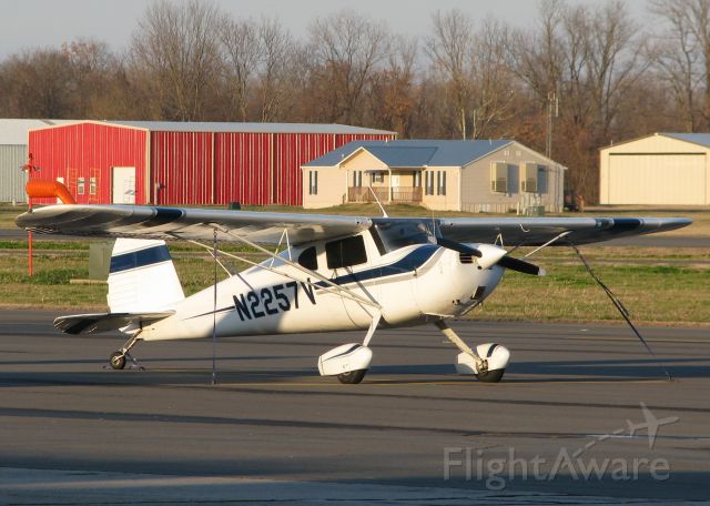 Cessna 140 (N2257V) - Parked at the Downtown Shreveport airport.