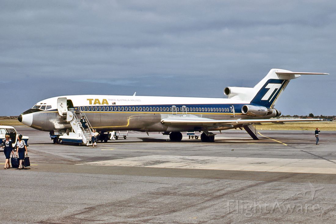 BOEING 727-200 (VH-TBN) - TRANS AUSTRALIA AIRLINES - TAA - BOEING 727-276/ADV - REG : VH-TBN (CN 21479/1357) - ADELAIDE INTERNATIONAL AIRPORT SA. AUSTRALIA - YPAD 5/12/1979