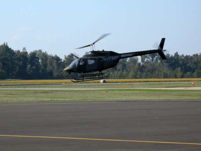 N177MP — - Missouri Highway Patrol helicopter departs KPOF.