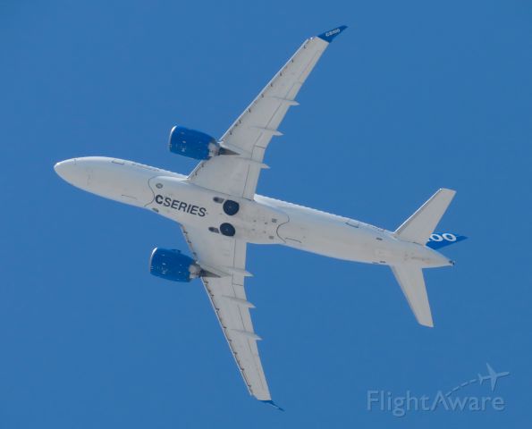 Bombardier CS100 (C-FFCO) - Come back from Zurich.