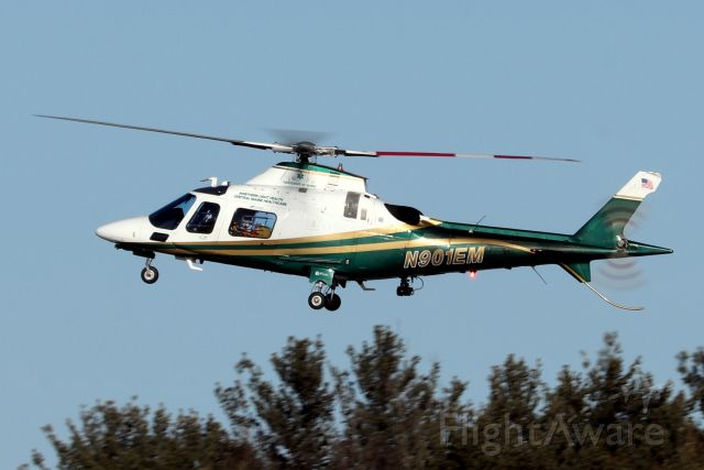 SABCA A-109 (N901EM) - 'Lifeflight 1' landing at Port City Air