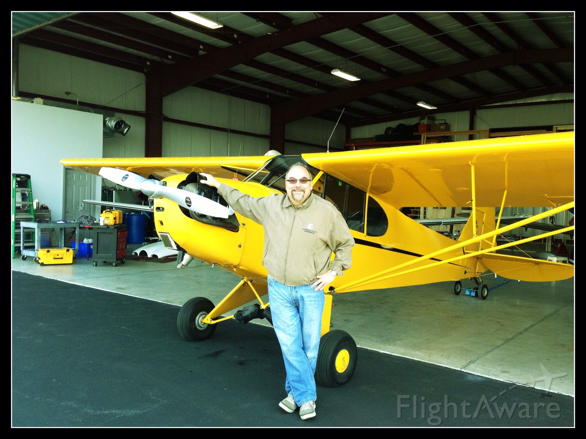 Piper NE Cub (N33MW) - Day of our purchase - Mansfield, MA airport.