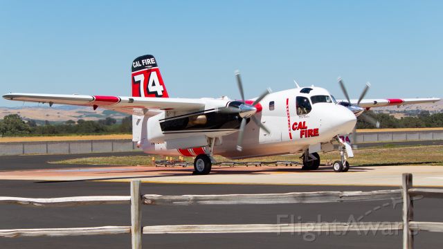 MARSH Turbo Tracker (N439DF) - Tanker 74 rolls out of the pit at Paso Air Attack Base