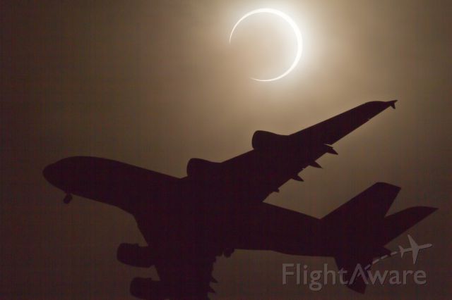 Airbus A380-800 (D-AIMH) - Solar eclipse