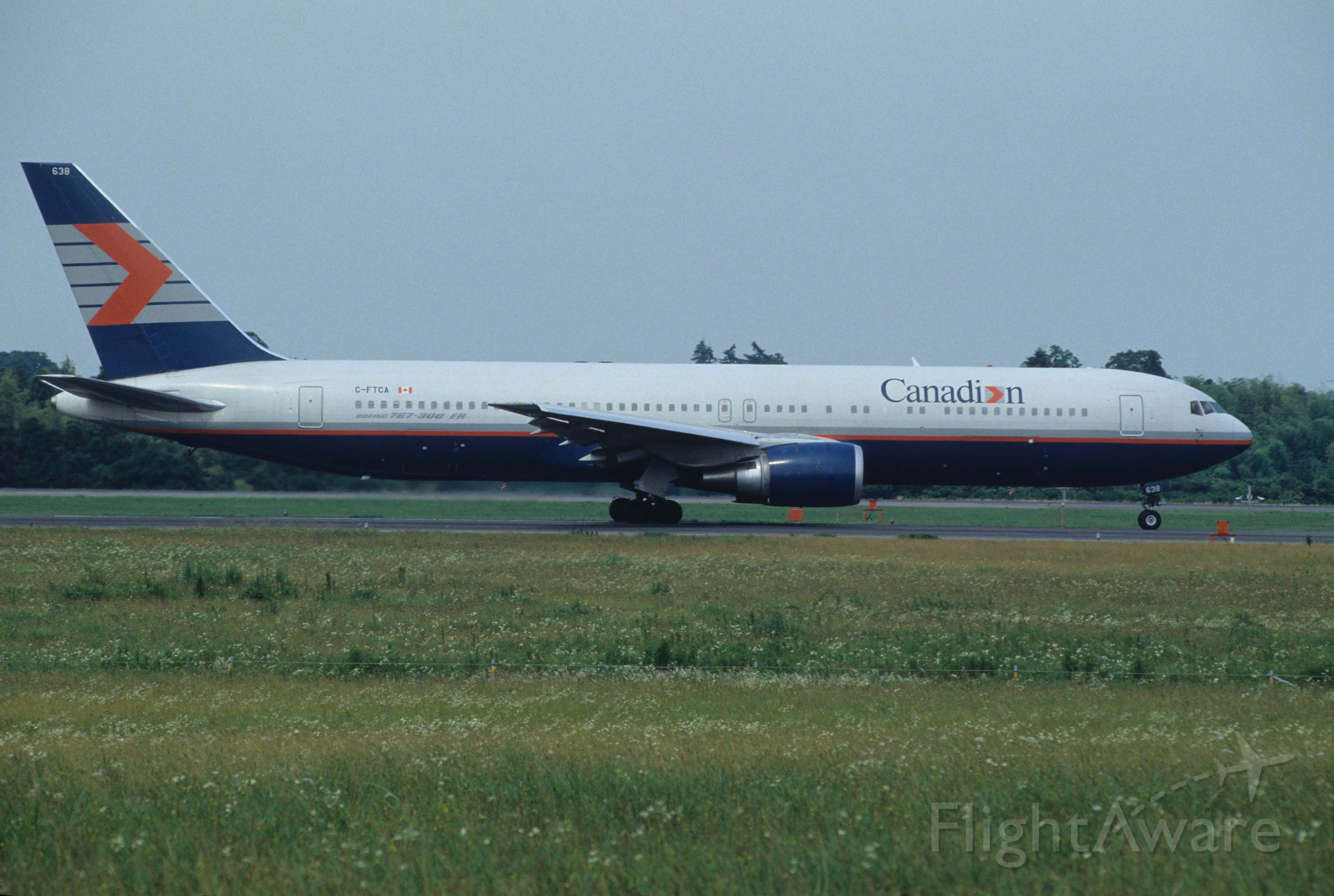 BOEING 767-300 (C-FTCA) - Departure at Narita Intl Airport Rwy16 on 1993/06/27