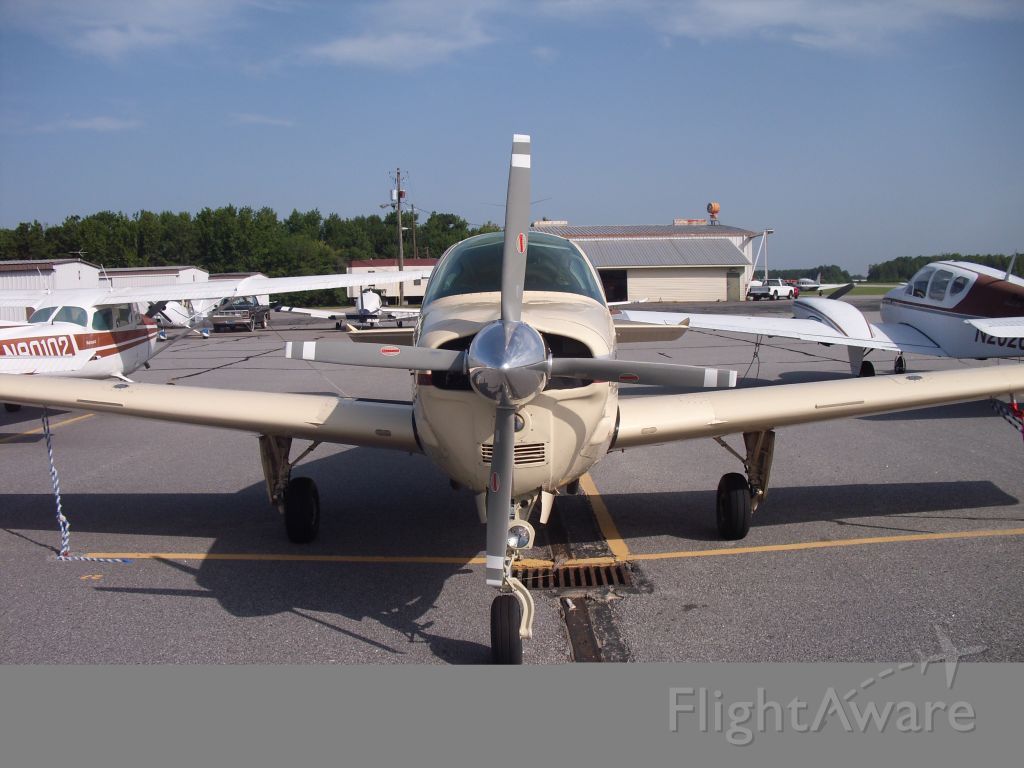 Beechcraft Bonanza (36) (N47KA) - Tied down at CCO