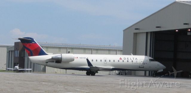 Canadair Regional Jet CRJ-200 (N818CA) - At the Comair hangar - 6/21/09