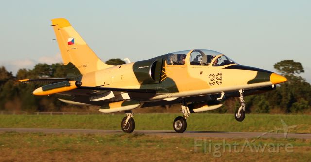 Aero L-39 Albatros (NX39RZ) - An Aero Vodochody L-39ZO departing Runway 19 at H.L. Sonny Callahan Airport, fairhope, AL, during the Classic Jet Aircraft Association 2019 Presidential Fly-In and Convention - late afternoon February 27, 2019.
