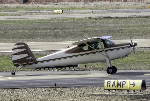 Cessna 140 (N67983) - Cessna 140 at Livermore Municipal Airport (CA). February 2021.