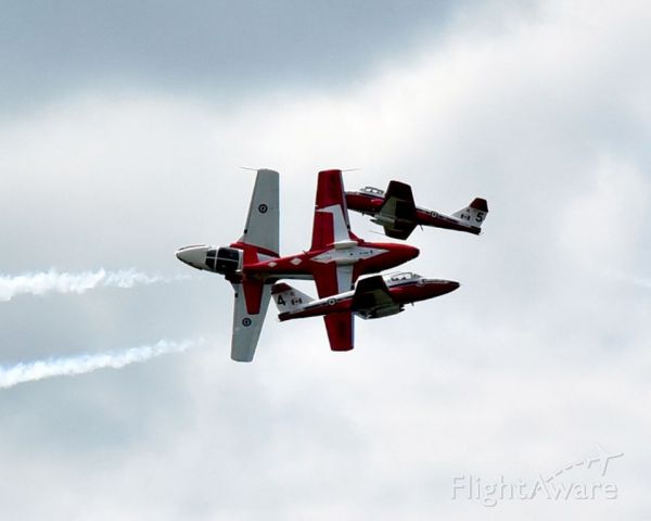 — — - Canadian Snowbirds doing their thing at the Springbank air show.