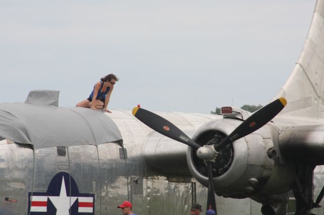 N6302 — - Navy Privateer getting some attention at Oshkosh.