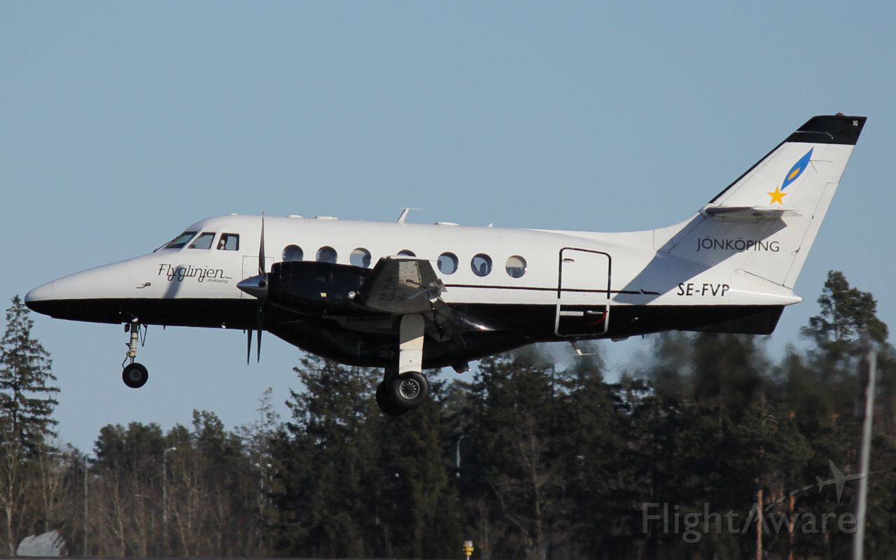 British Aerospace Jetstream 31 (SE-FVP) - Landing on rwy 01L.