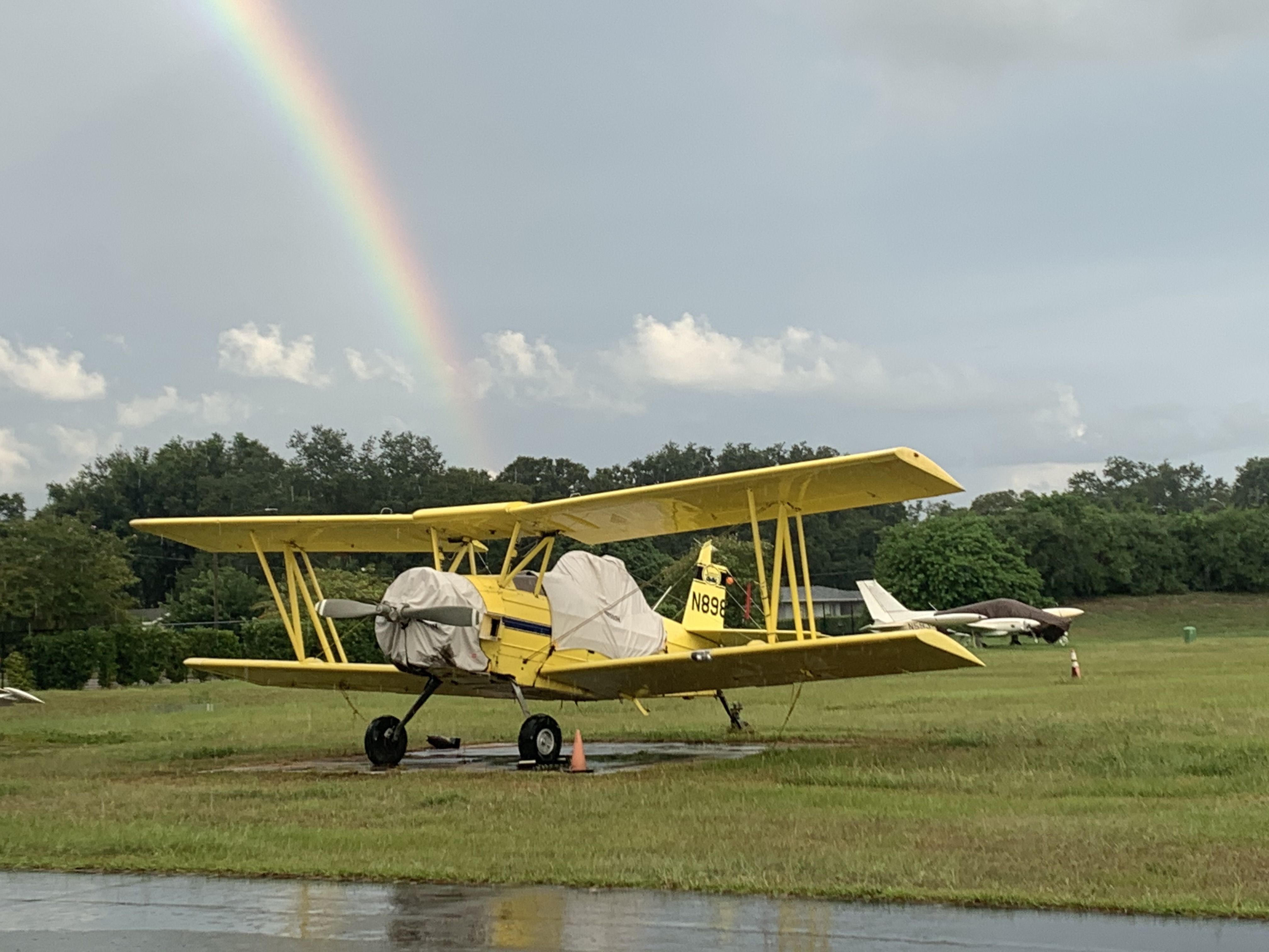 N898OH — - Pot of Gold, oh all right it's YELLOW, at the end of the rainbow. It's sits in front of my hanger and I maintain it.