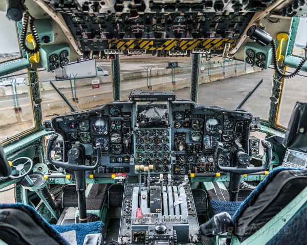 Lockheed C-130 Hercules — - C-130 cockpit at Dovers Air Mobility Command Museum