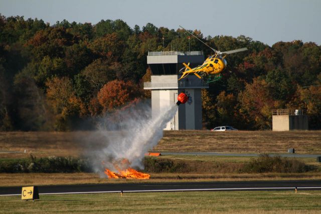 N370NC — - NC Forest Service Eurocopter AS 350 Ecureuil dropping water on a pile of burning wood at the 2008 airshow, Stanly County Airport.
