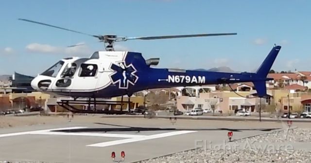 N679AM — - Native Air Eurocopter taking off from MountainView Regional Medical Center, Las Cruces NM