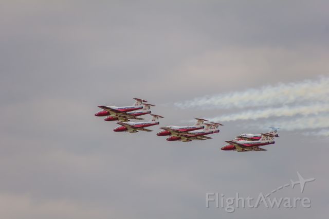 — — - Canadian Snowbirds at the Willow Run airport on June 22, 2016.