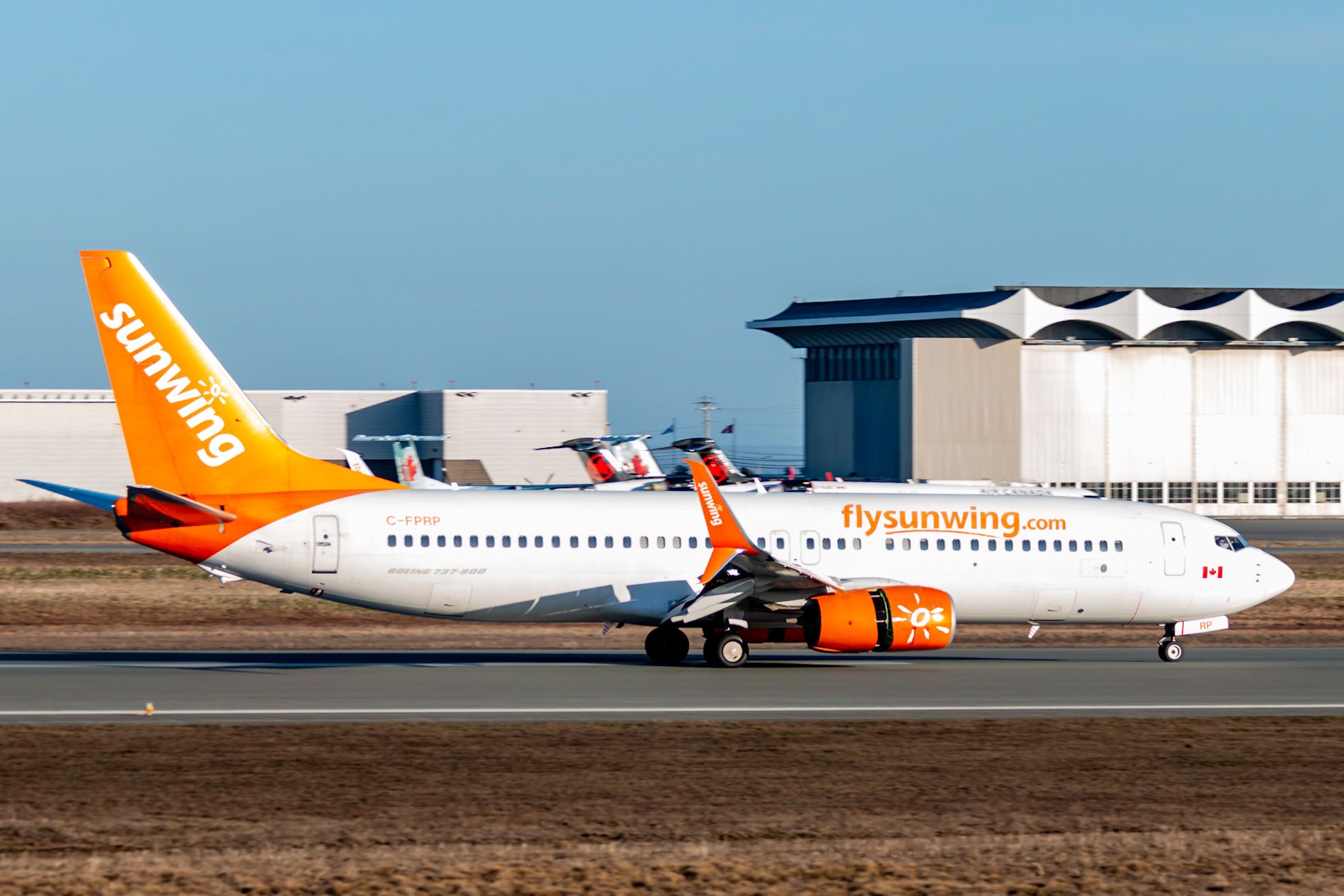 Boeing 737-800 (C-FPRP) - Sunwing arriving from Mexico with migrant workers onboard 