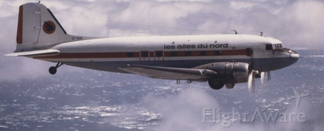 Douglas DC-3 (C-FBZN) - s/n 25290  Québecs lower north shore 1974
