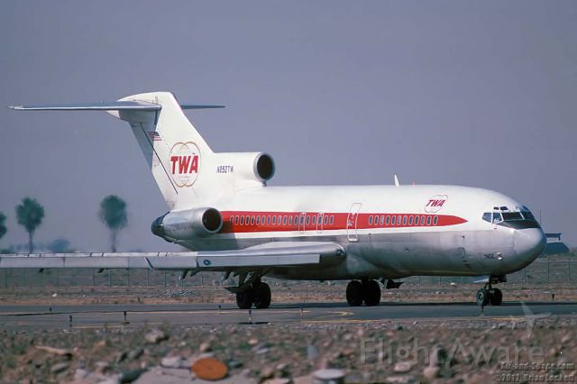 N852TW — - TWA Boeing 727-131 at Phoenix on February 8, 1975.