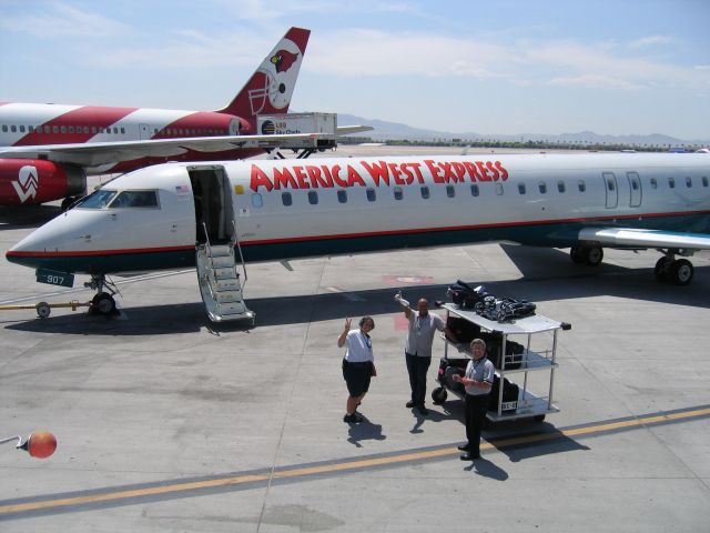 Canadair Regional Jet CRJ-900 — - America West Express and the America West Cardinal 57 service to HNL