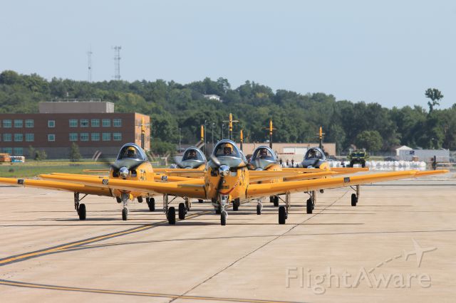 — — - Lima Lima taxi into parking position at Offutt AFB airshow 2011