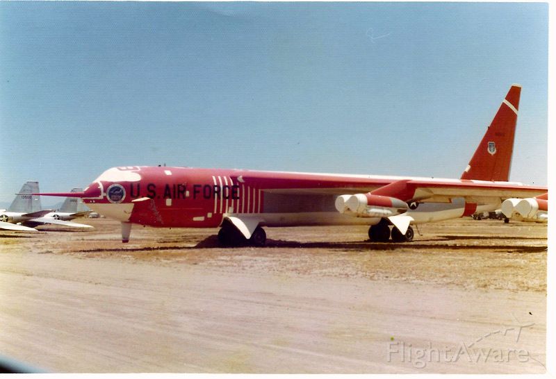 Boeing B-52 Stratofortress — - NB-52E Test Bed....  Tail # 56-0632 .   In 1975 I took this picture at Davis Monthan AFB AZ Boneyard.   Only the Nose, tail, and wing leading edge is red... the rest is gray.  Next to it was BOEING 367-80 (707 - KC-135 Test platform)   We all know they kicked the tires and flew it to Seattle.   How about this special B52?