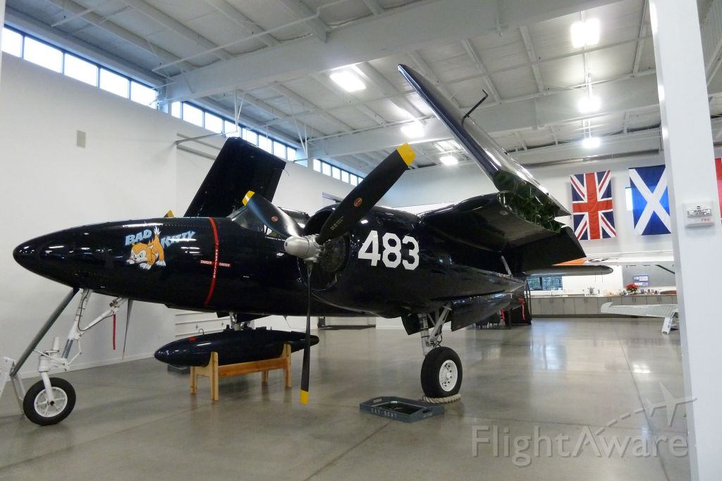 N6178C — - Grumman F7F-3P Tigercat "Bad Kitty" at Historic Flight Foundation Museum, Paine Field, Everett, WA on 12/28/10