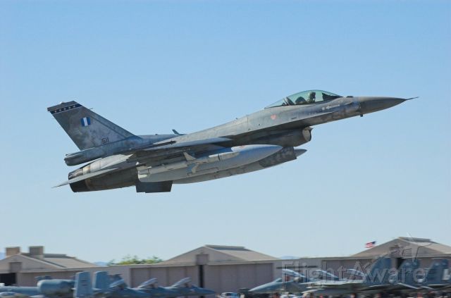 Lockheed F-16 Fighting Falcon (F16) - Greek Air Force attending Red Flag exercise at Nellis AFB, Nevada