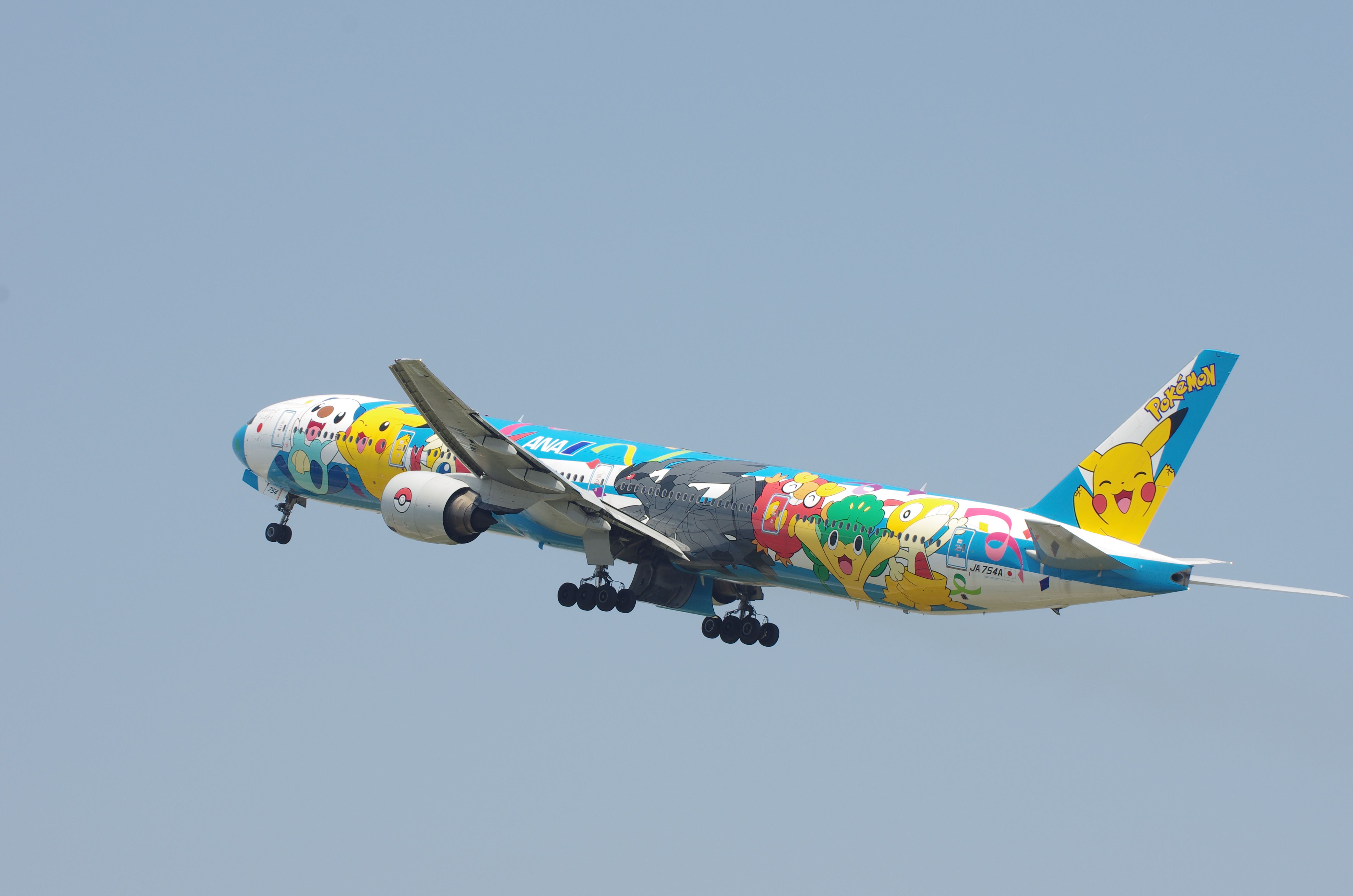 BOEING 777-300 (JA754A) - Pokemon Peace Jet