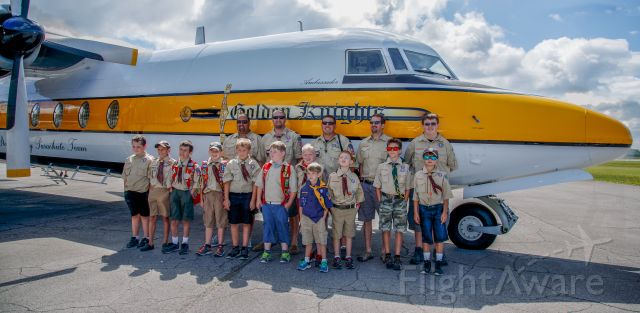 — — - A Scout Troop from Wanatah, Indiana was provided with access to the team members and a view inside the aircraft by the Golden Knights Parachute Team. Photographed 07-09-2016 in Gary, Indiana.