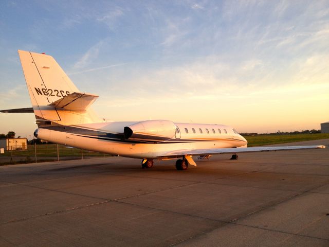 Cessna Citation Sovereign (N622CS) - Early morning departure from Wichita, KS.