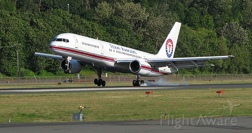 N757SS — - Bringing the Texas Rangers into Boeing Field to play the Mariners.