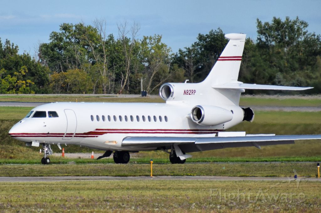 Dassault Falcon 7X (N82RP) - 2008 Dassault Aviation Falcon 7X operated by Rich Aviation, arriving back to home base in Buffalo NY (KBUF)