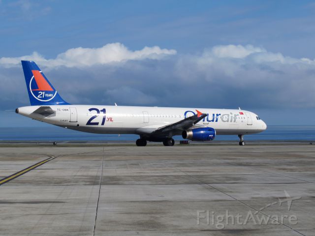 Airbus A321 (TC-OBK) - At Trabzon, Turkey.