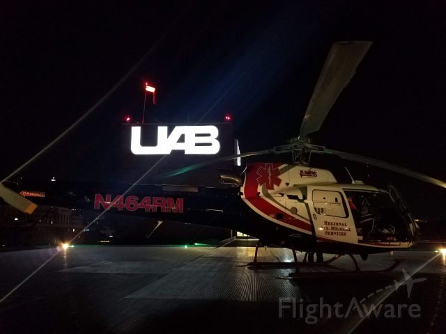 Eurocopter AS-350 AStar (N464RM) - Regional Air Medical Service ATOP UAB Hospital in Birmingham, AL