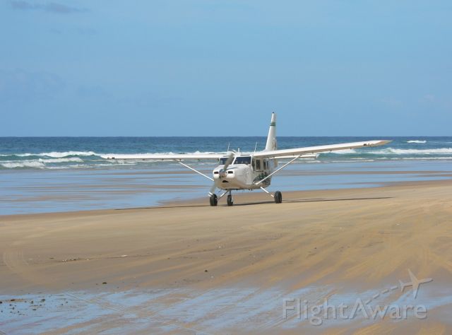 — — - Beach landings are a normal part of life when you live on Fraser Island in Qld, Australia