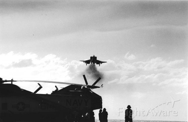 SPORTAVIA-PUTZER RF-4 — - Landing on the USS Midway with a USMC RF-4B SHOT AT 2 FRAMES /SECOND  RF-4B