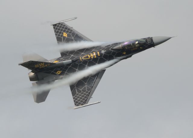 N94047 — - Due to COVID-19, 6 ACC Demo Teams were stationed at Selfridge ANGB and flew over to the London Airshow and landed back at Selfridge. Here is the 2020 livery on the F-16 dubbed "Venom"