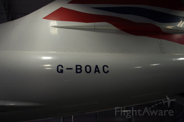 Aerospatiale Concorde (G-BOAC) - Concorde G-BOAC at Manchester