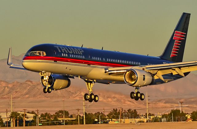 Boeing 757-200 (N757AF) - N757AF TRUMP   1991 Boeing 757-2J4 C/N 25155/371 - McCarran International Airport (KLAS)br /Las Vegas, Nevadabr /TDelCorobr /January 15, 2014