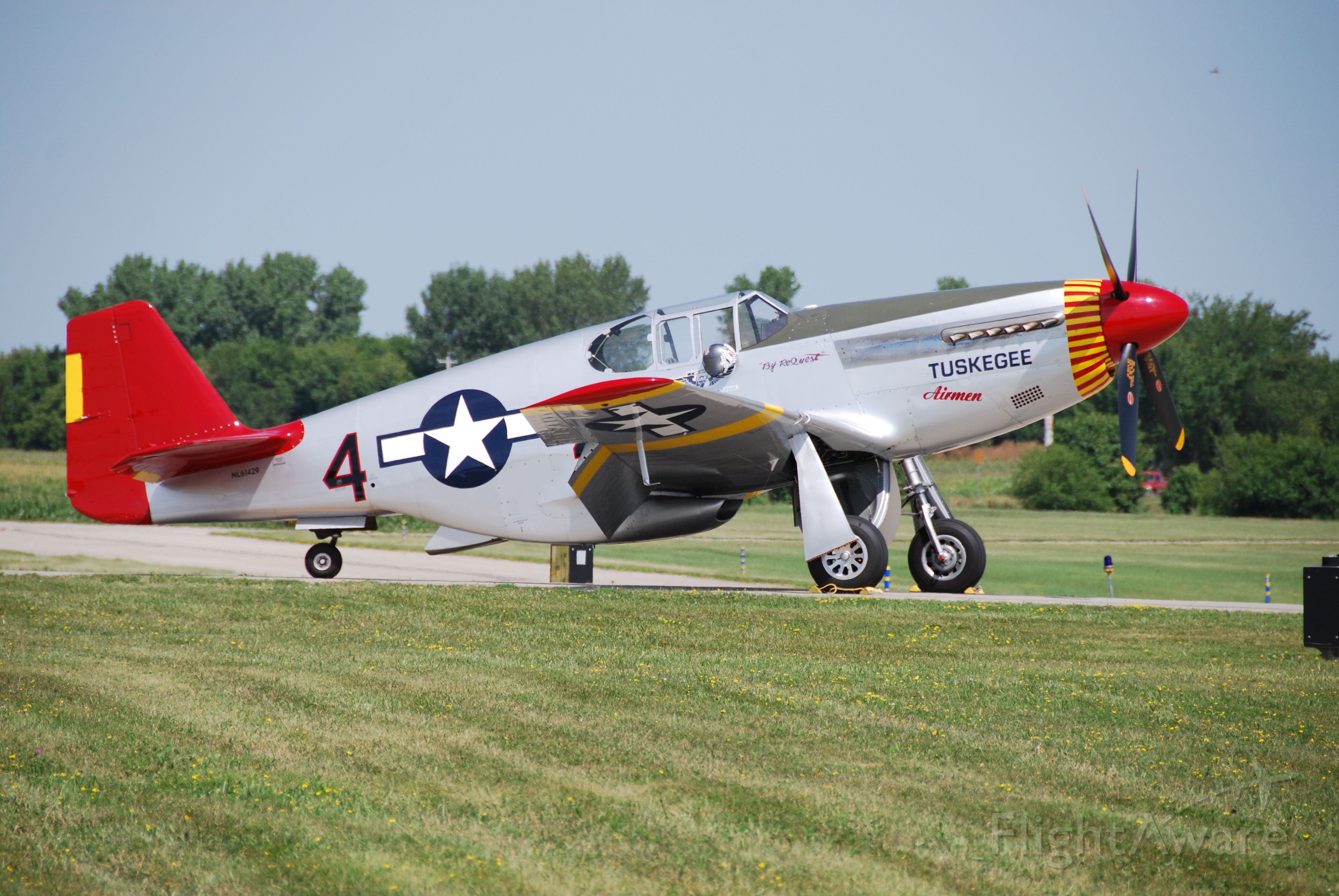 SAI61429 — - A very rare P-51C about to fly a routine at Fly Iowa 2019.