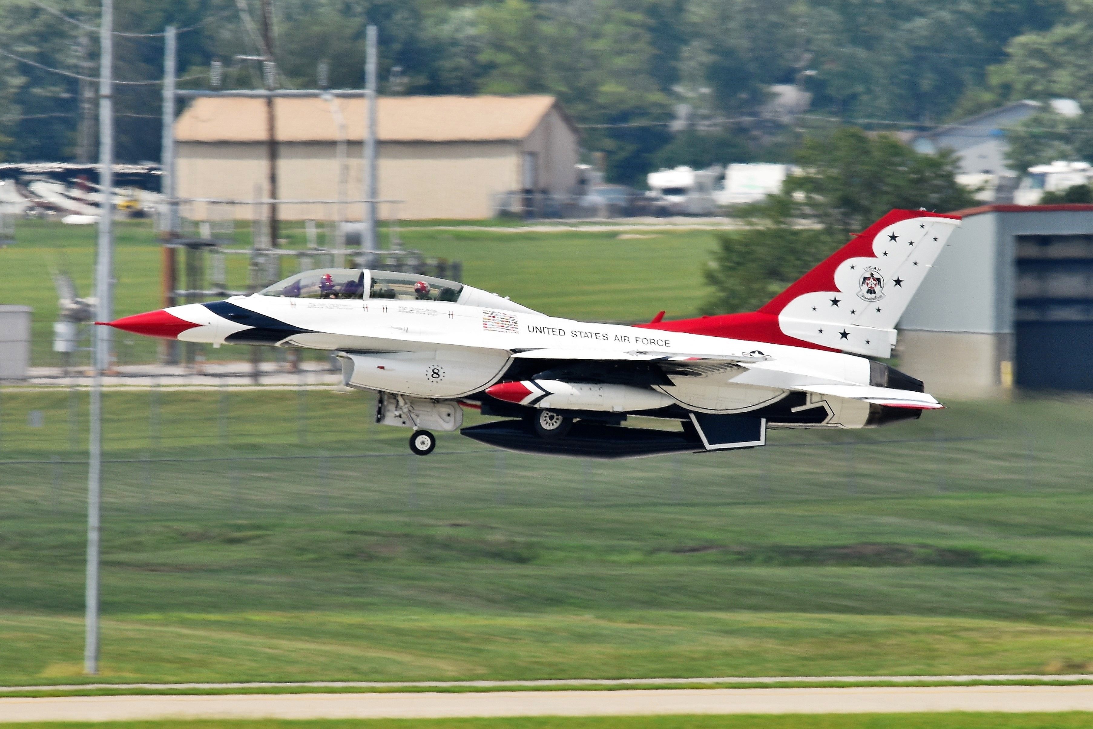 Lockheed F-16 Fighting Falcon — - Departing 23-R on 08-29-22 after diverting to IND due WX.