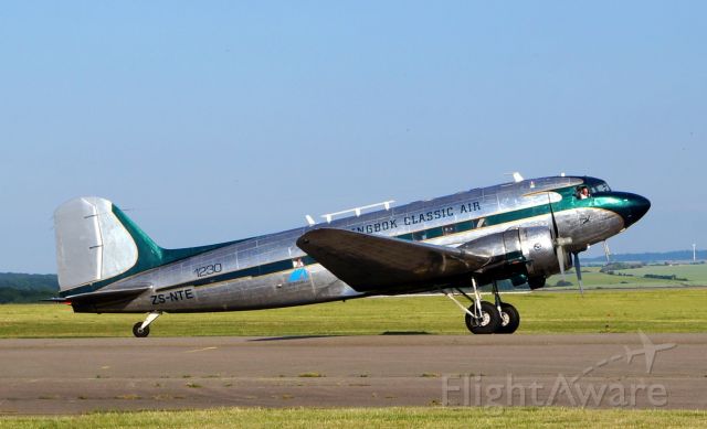 Douglas DC-3 (ZS-NTE) - Arrival in Zweibrücken