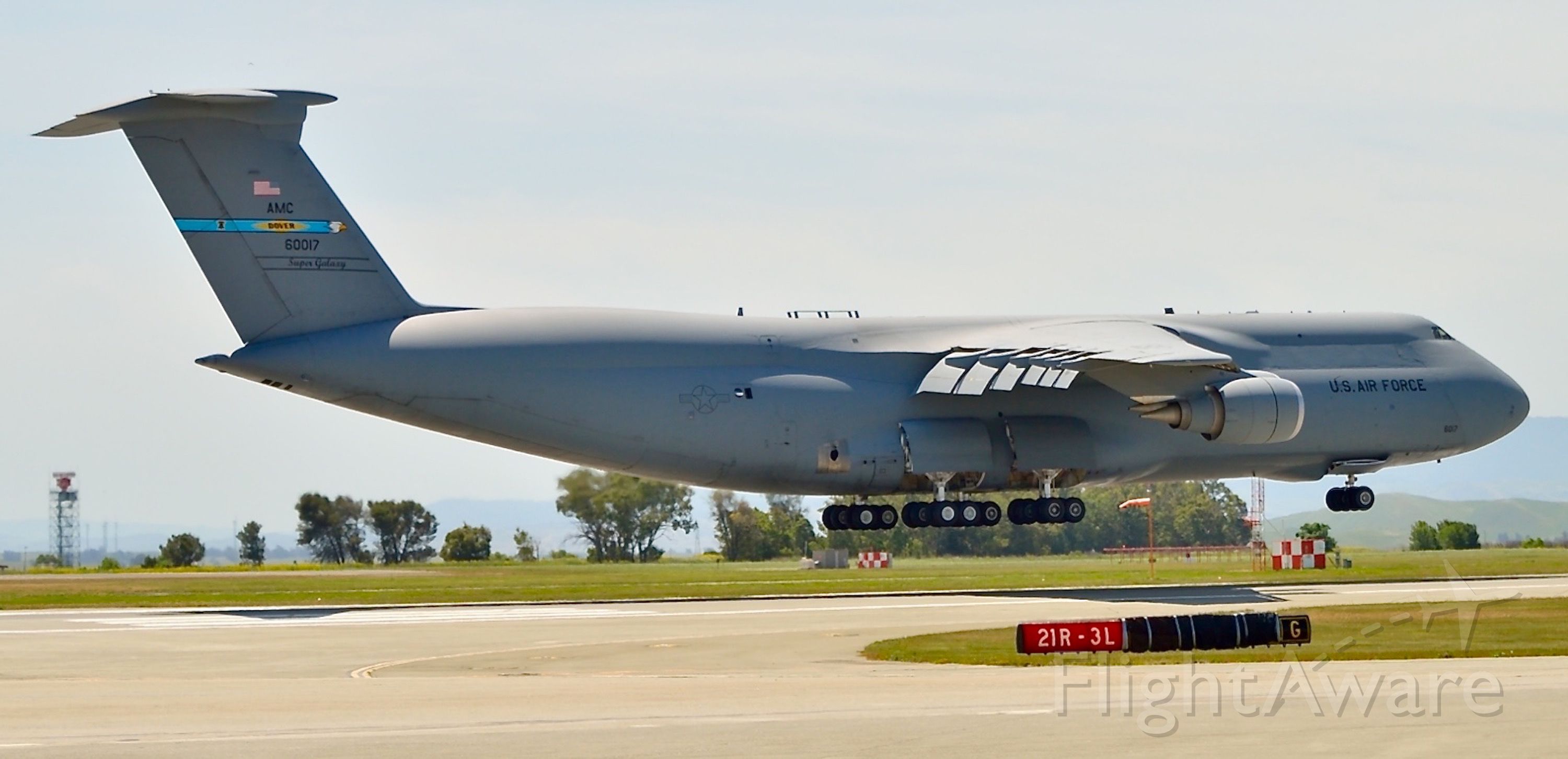 N60017 — - Arrival of a Dover AFB  C-5M "Super Galaxy" in 2014 at Travis AFB.  The C-5 was transferred to Travis from Dover.