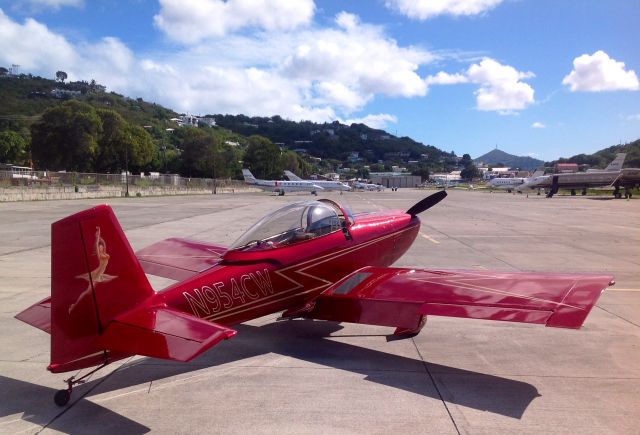 Vans RV-8 (N954CW) - Curtis's new RV8 in ST Thomas USVI..red hot racer!